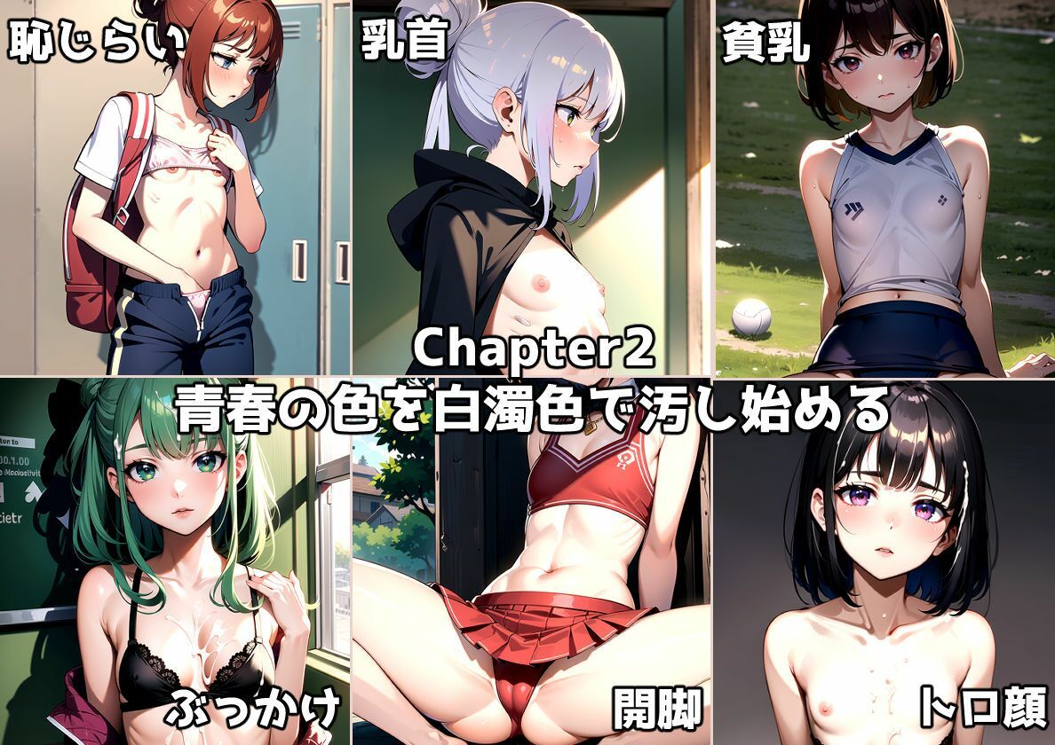 サンプル画像6:貧乳女子学生の青春を白濁に染めた話(kawaii創造) [d_326369]