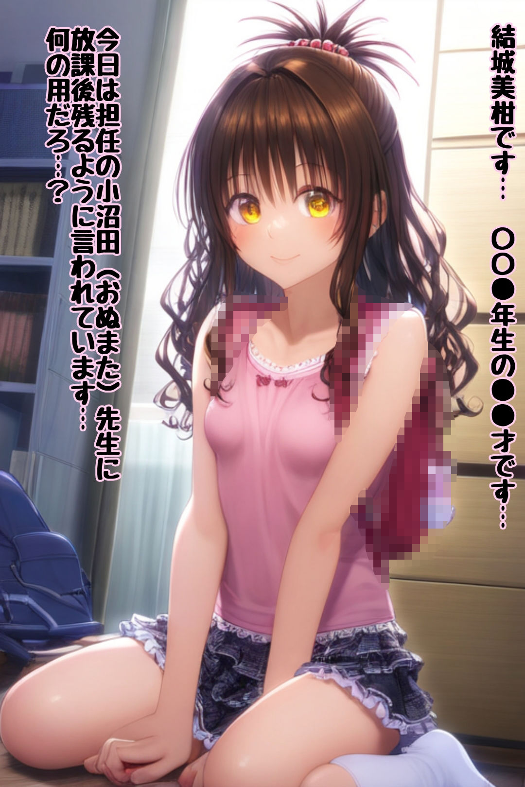 サンプル画像5:未完成な美柑と担任のせんせい 〜えっちな絵本シリーズ結城美柑編〜(キツキツドーナツ書店) [d_327122]