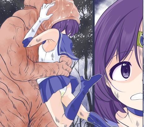 サンプル画像3:少年を助ける為に戦うが卵を植え付けられ丸呑みにされるセーラ〇サターン(宵星ヒカリ) [d_327547]