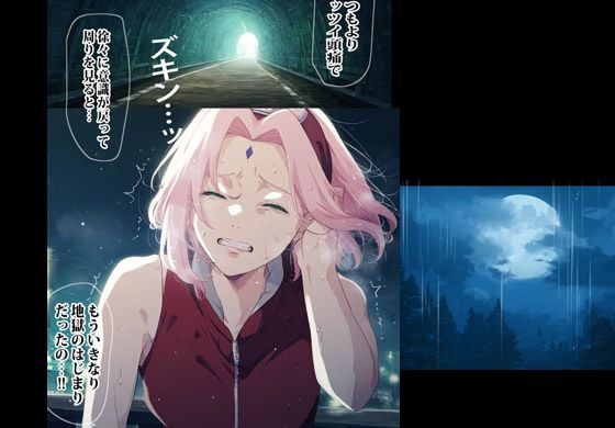 サンプル画像2:オークの種付け玩具にされたチャクラ忍者ガール(まんまるまりん) [d_327991]