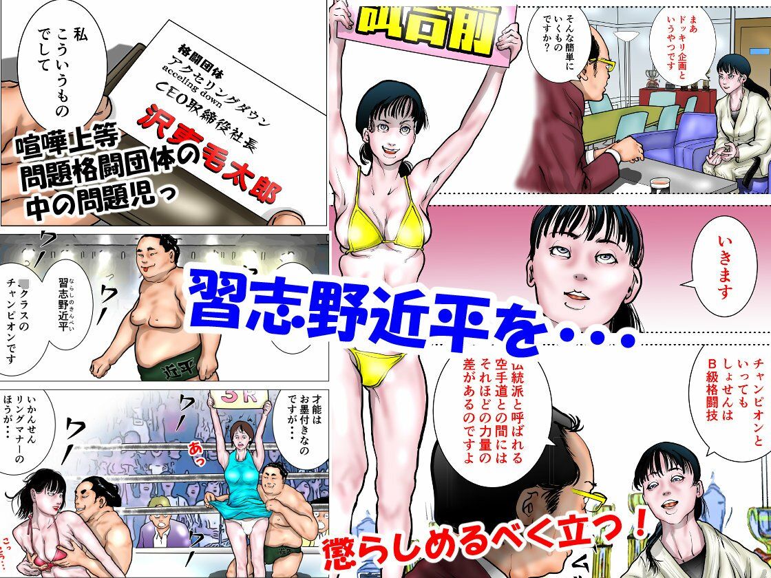 サンプル画像2:女空手家 恥辱の稽古 〜奴●へのマジシャンズセレクト〜(ナイアガラ行進曲) [d_328005]