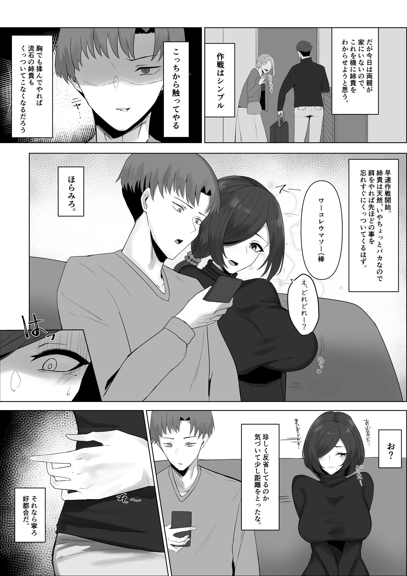 サンプル画像3:マイペースな姉をわからせたい！(かがみのなか) [d_329467]