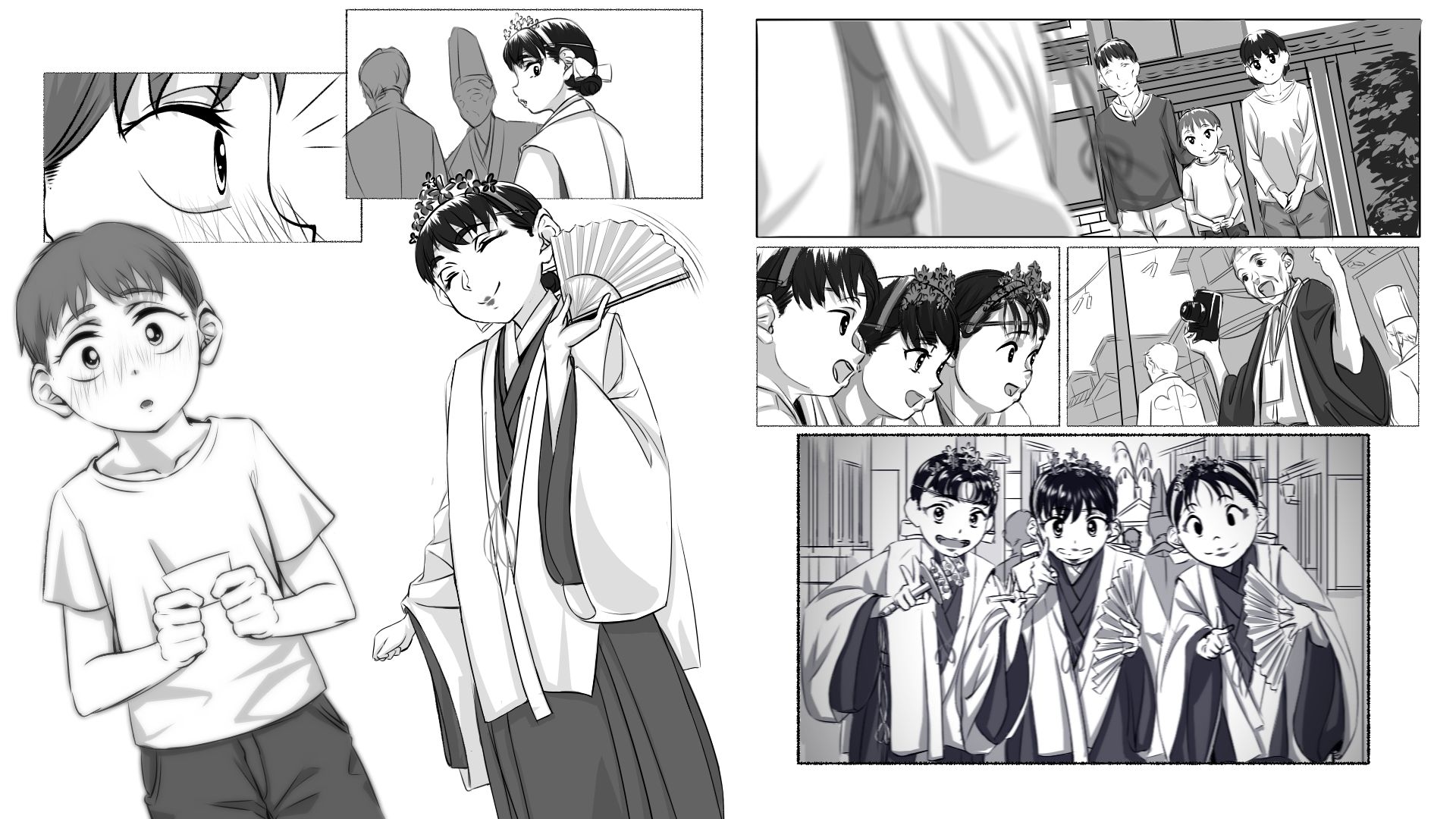 サンプル画像2:ファインダー越し，気づかぬふり(LIMITED宅配所) [d_329721]