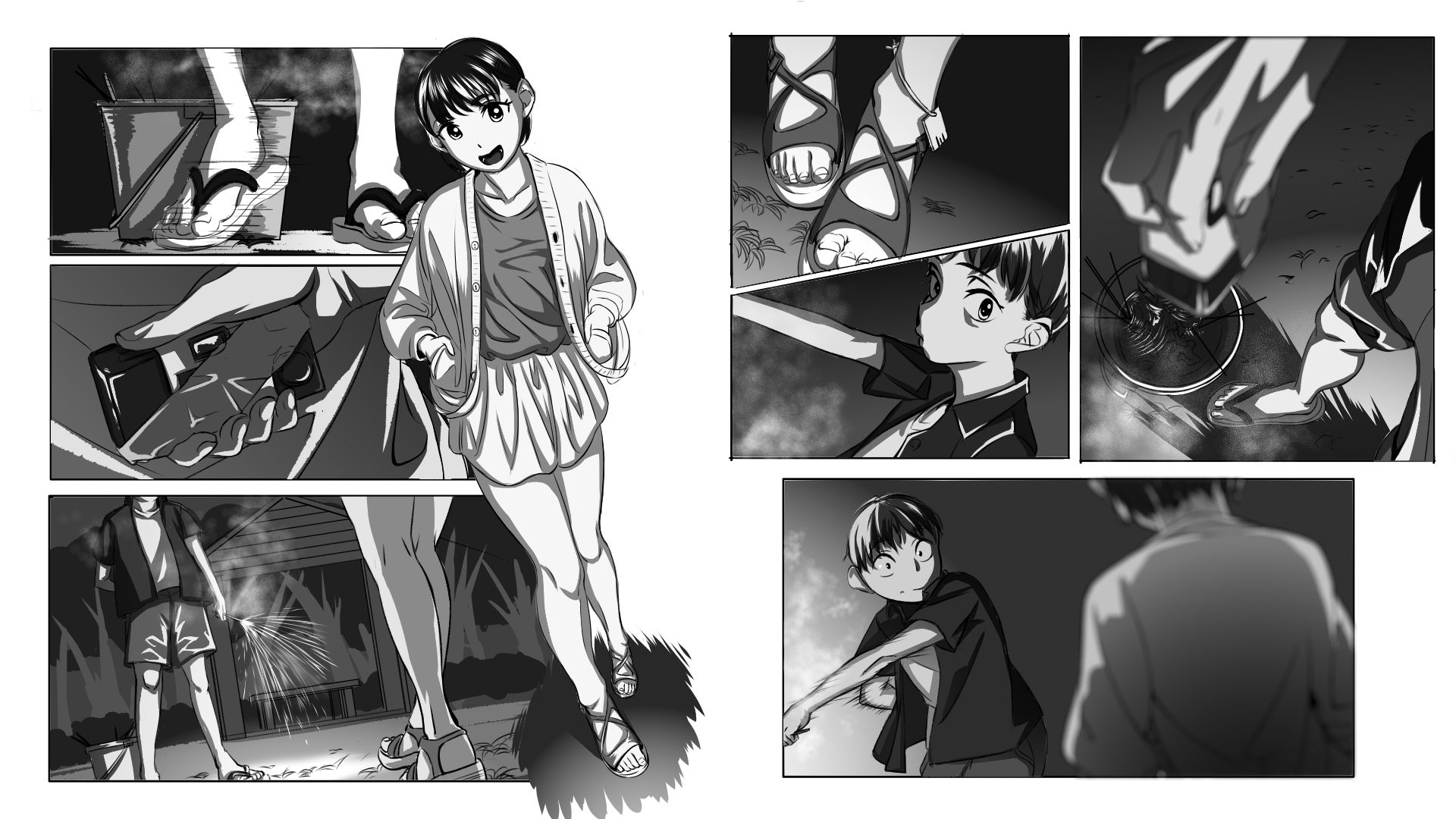 サンプル画像6:ファインダー越し，気づかぬふり(LIMITED宅配所) [d_329721]