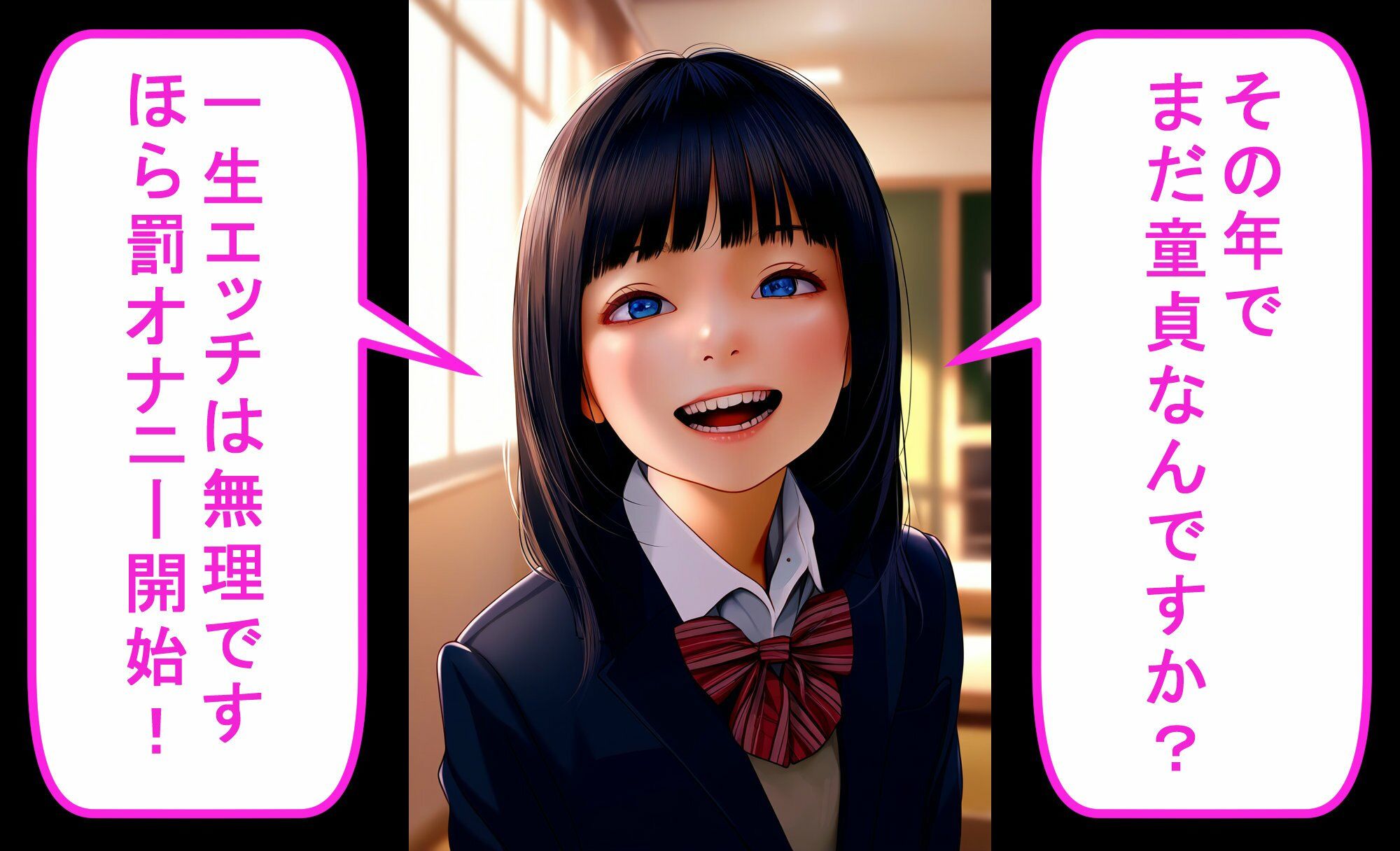 サンプル画像4:制服ロ○ータからの懲罰〜童貞強●オナニー責め〜 vol.1(いじめっ娘通信) [d_330056]