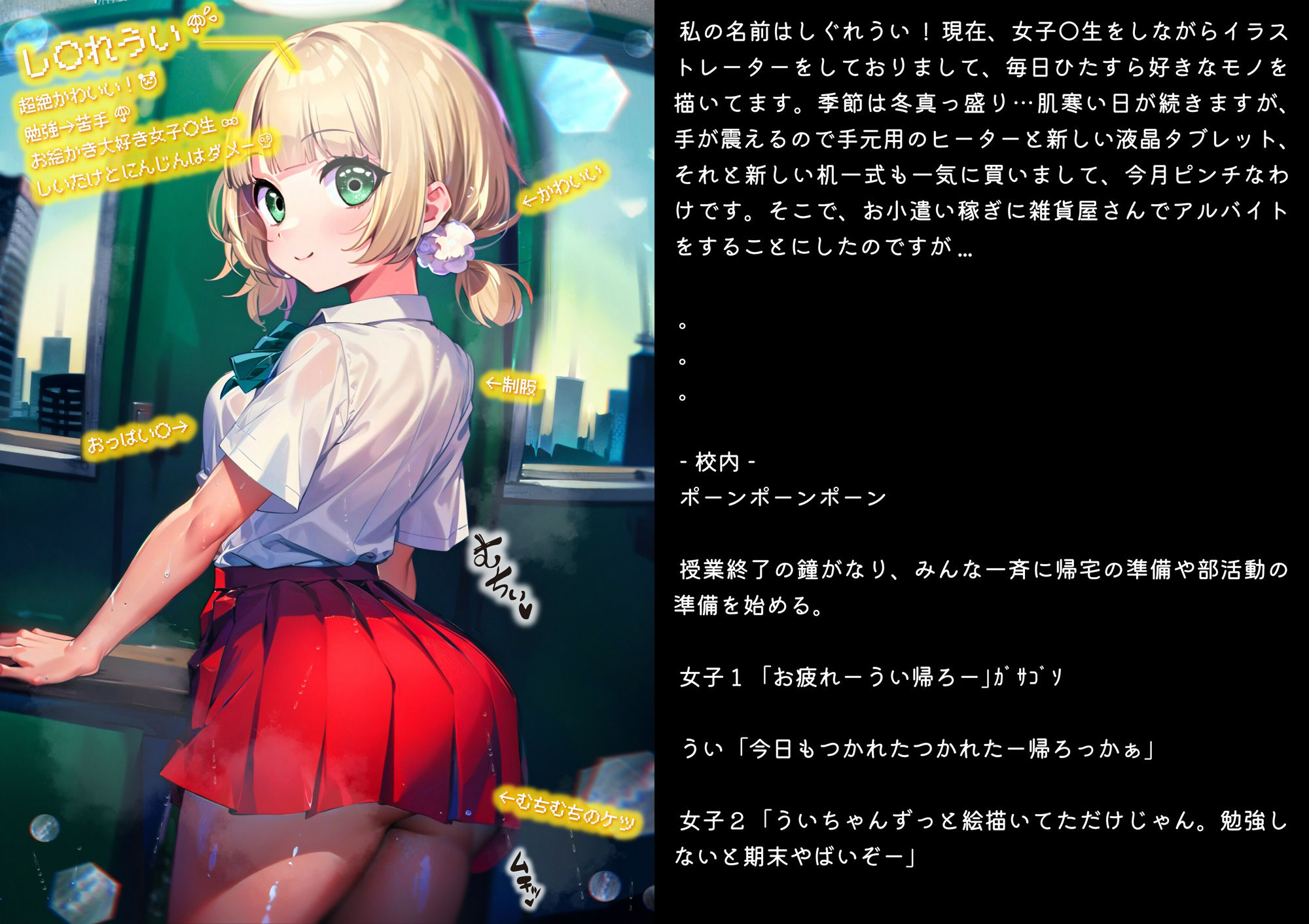 サンプル画像2:ほろえっちらいぶ し◯れうい！わる〜いサキュバスに騙されてエチエチ淫具レビュー☆★許して！もう限界なんですぅ！ ノベル版(みなみあき) [d_330344]