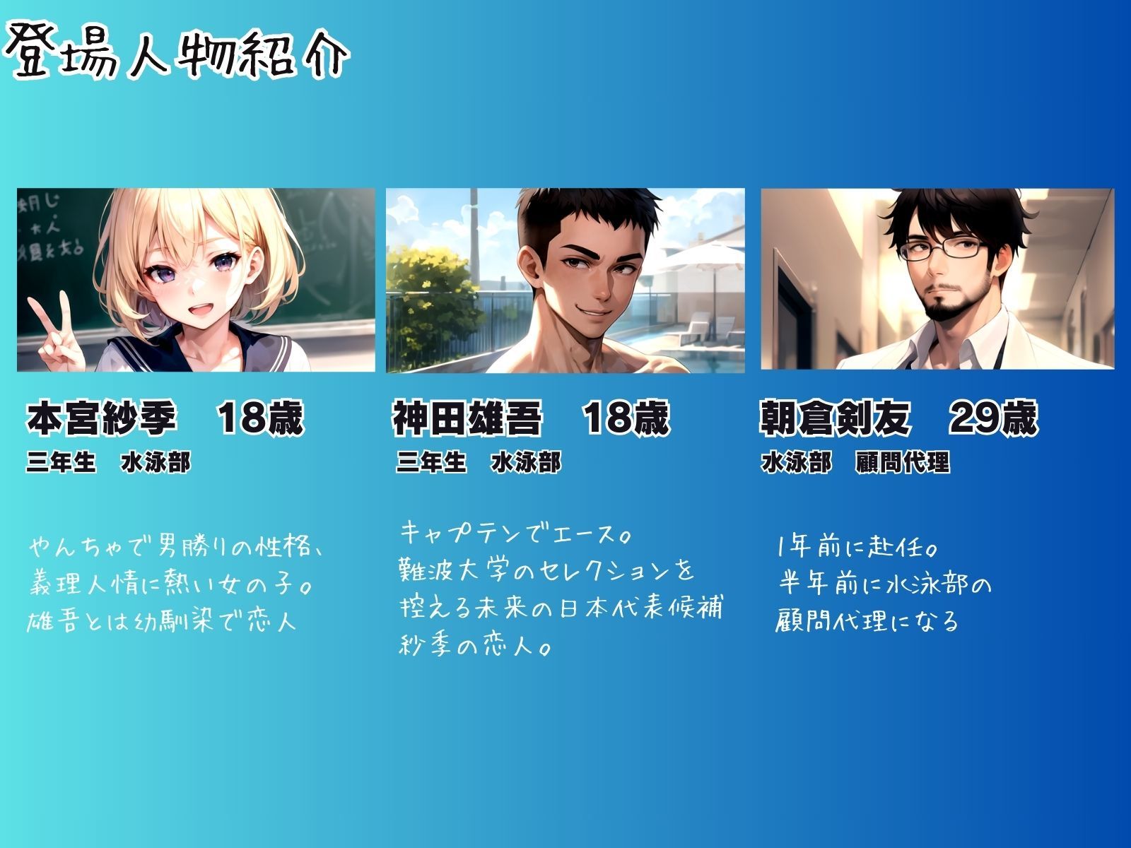 サンプル画像2:媚薬の海に溺れた水泳部（人魚）前編(ピンク堂書店) [d_331214]