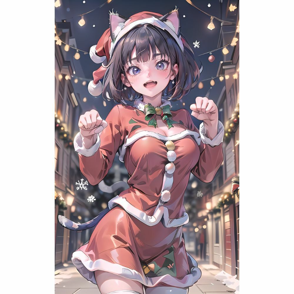 サンプル画像2:恋する聖夜の美少女たち(美少女) [d_332740]