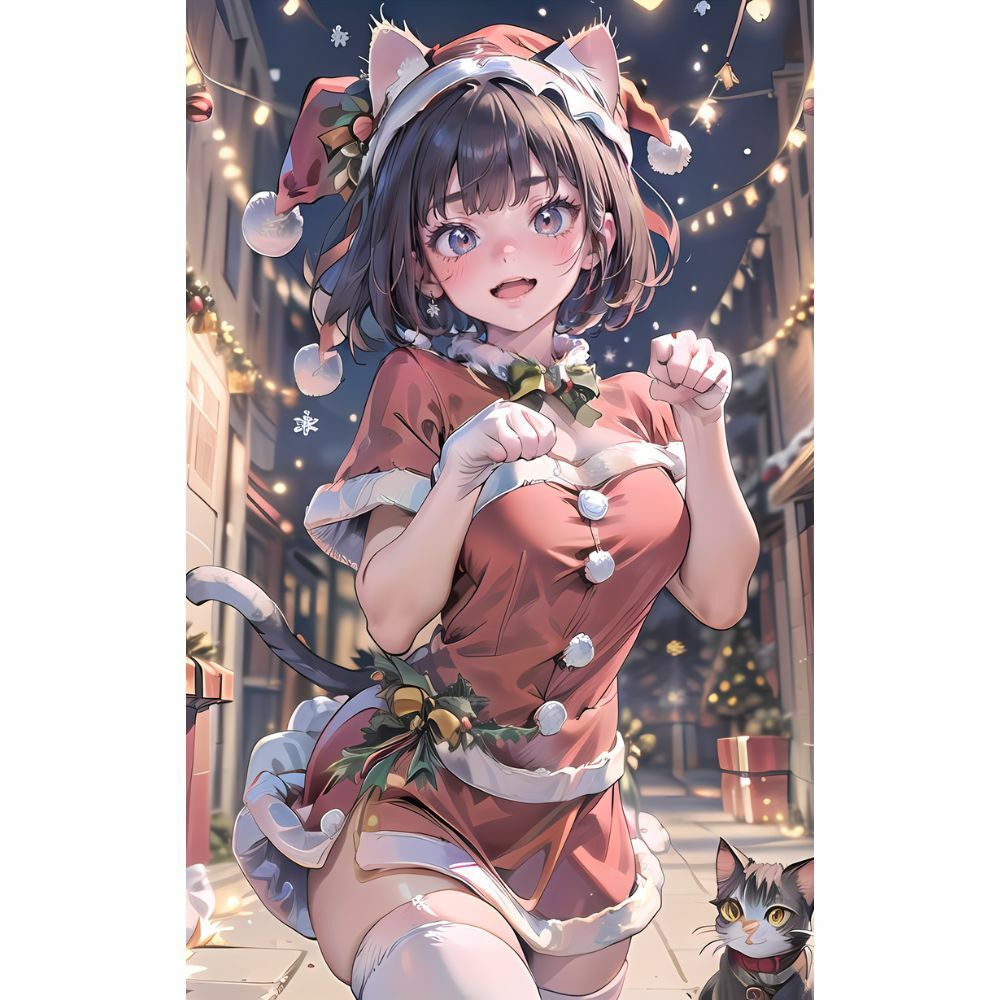 サンプル画像4:恋する聖夜の美少女たち(美少女) [d_332740]