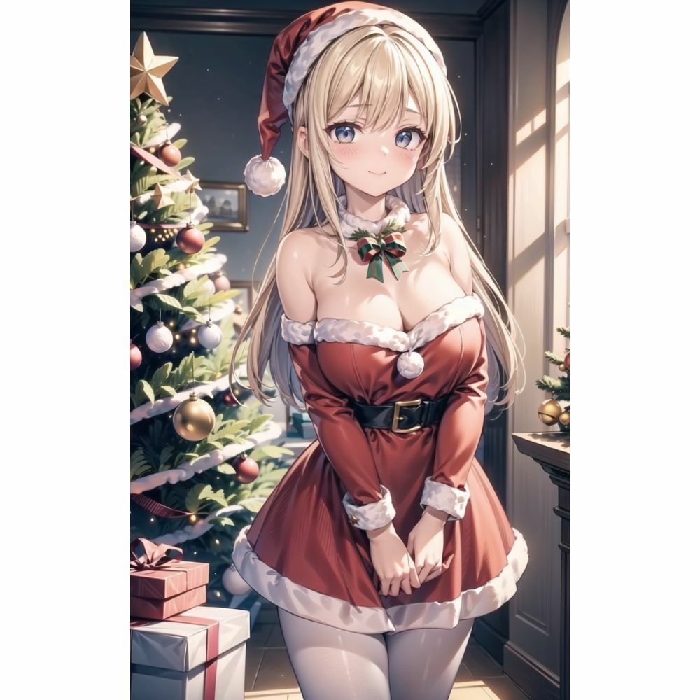 サンプル画像3:冬の夢、永遠の美少女たち:サンタコス(美少女) [d_332742]