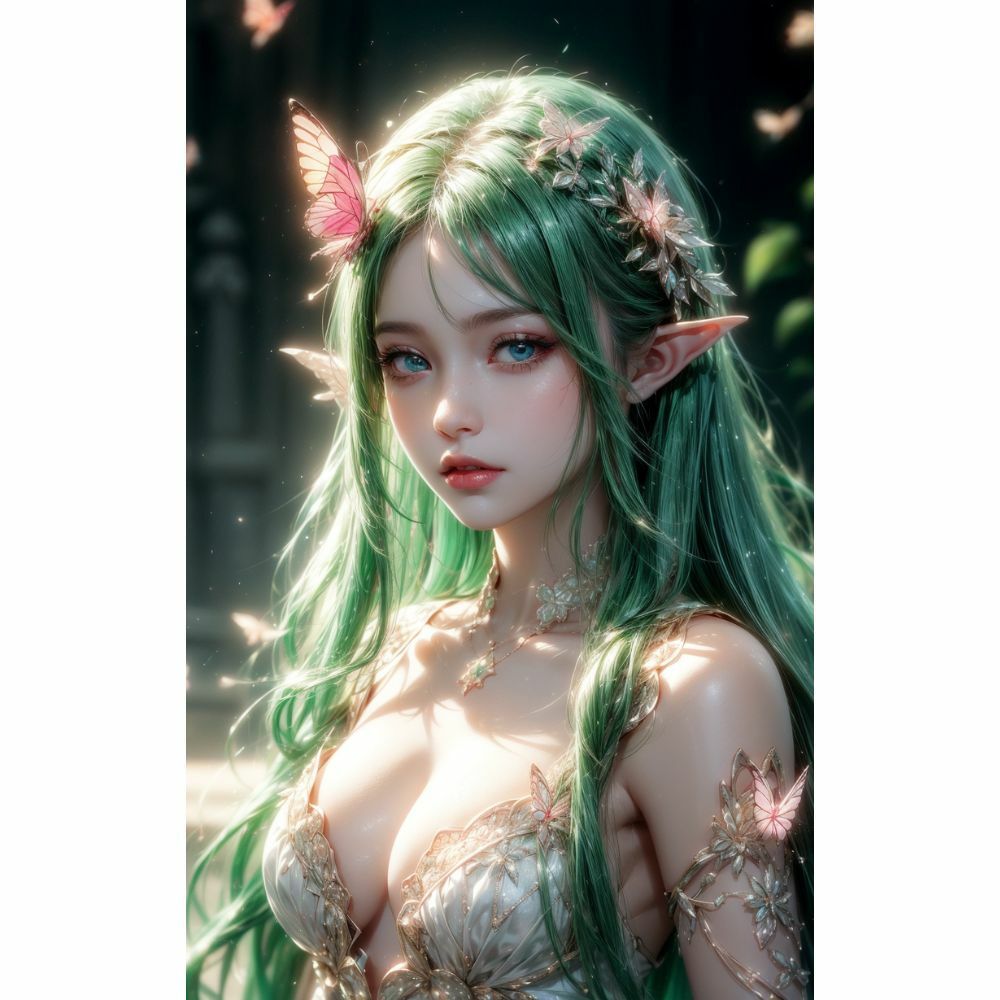 サンプル画像4:エルフ:究極の美(AI美女) [d_333506]