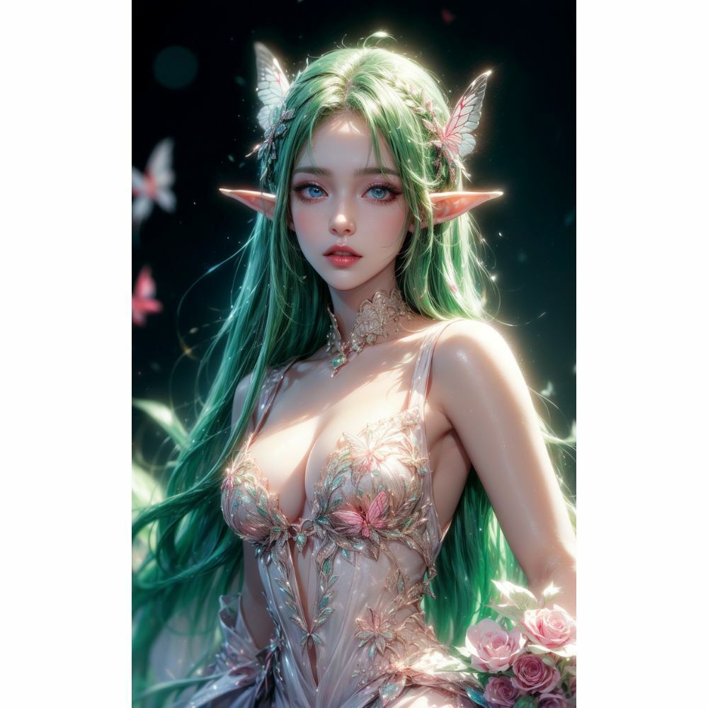 サンプル画像5:エルフ:究極の美(AI美女) [d_333506]