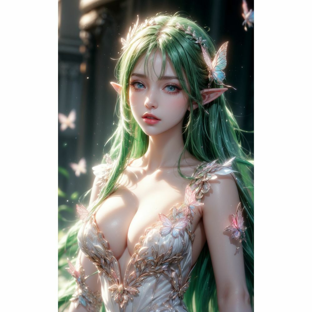 サンプル画像6:エルフ:究極の美(AI美女) [d_333506]