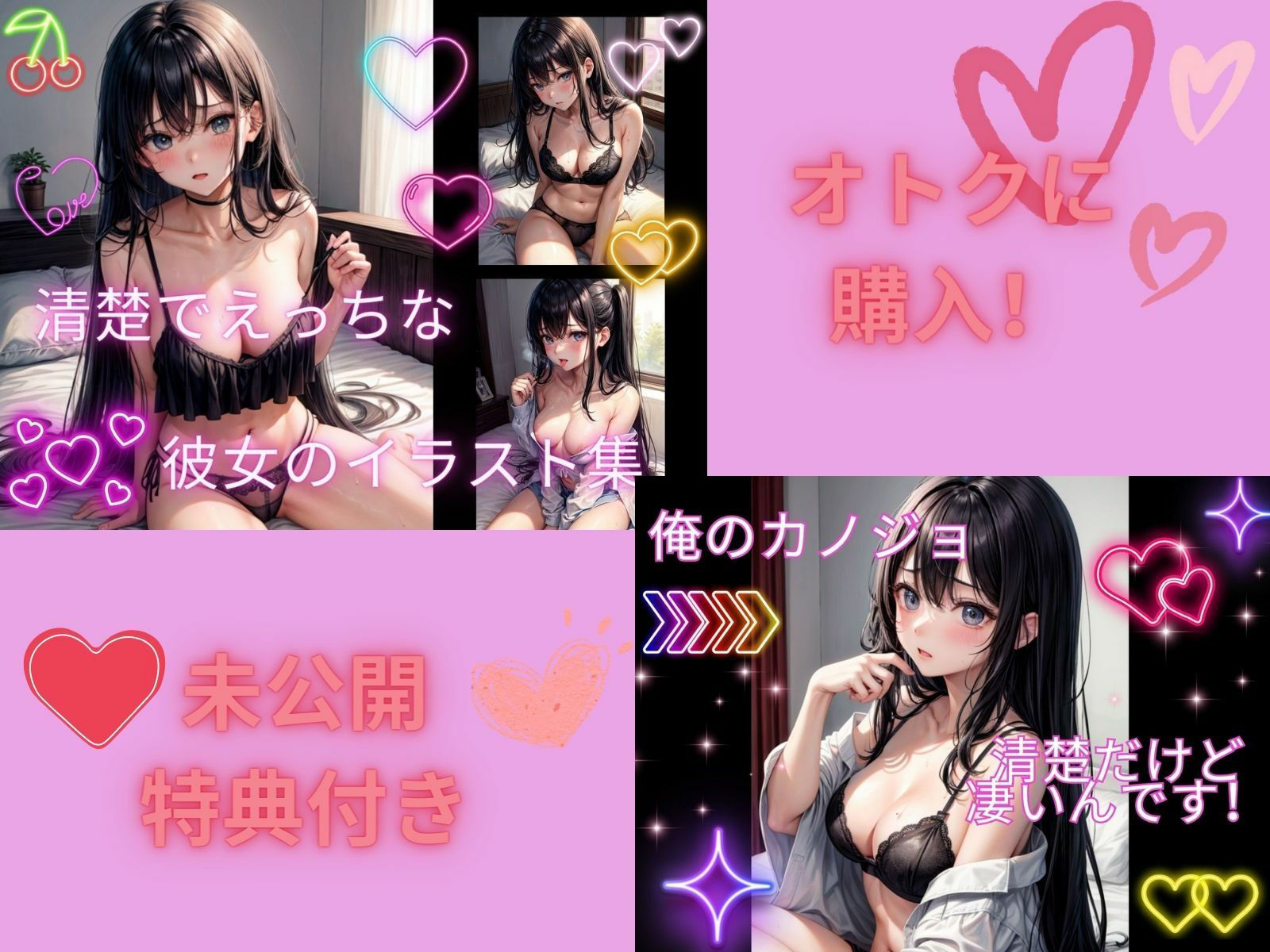 サンプル画像3:清楚なカノジョ！オトクなおまとめセット(ヒメゴト) [d_334564]