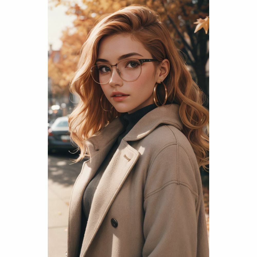 サンプル画像2:メガネ美女(AI美女) [d_334622]