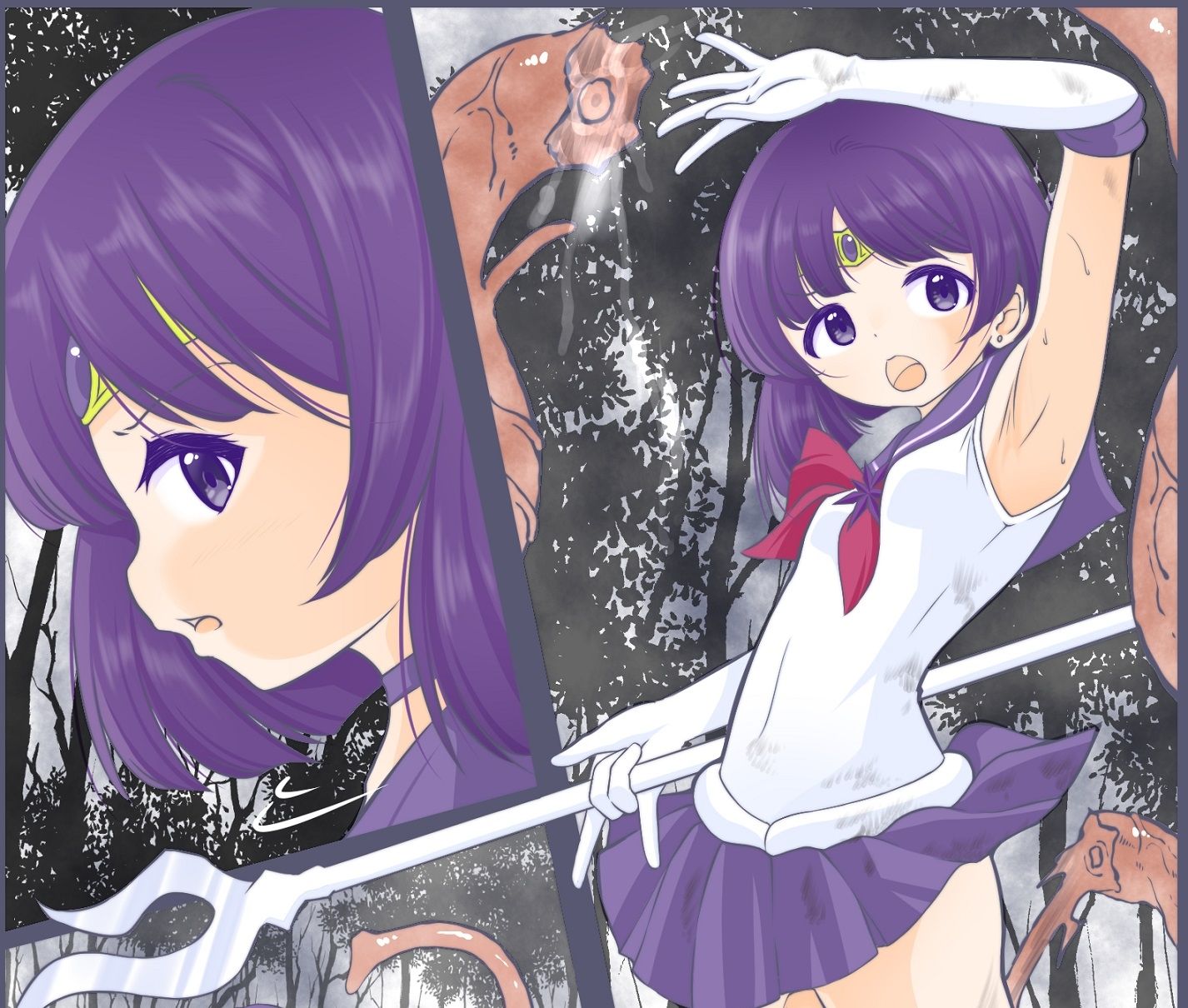 サンプル画像1:腹パンされ変身が解けた隙を突かれ膣から卵を植え付けられるセーラ〇サターン(宵星ヒカリ) [d_334797]