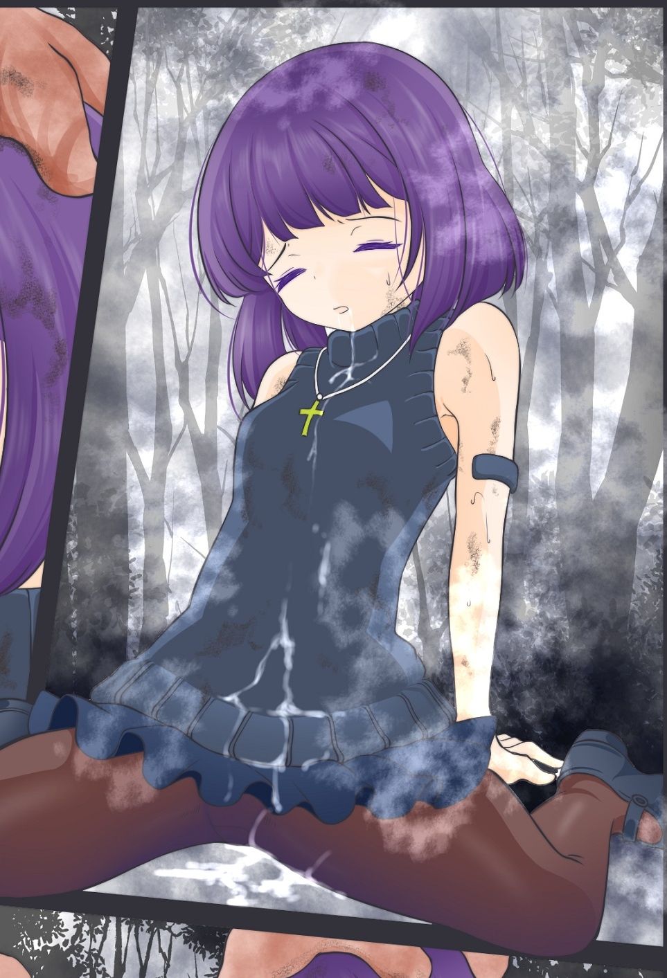 サンプル画像3:腹パンされ変身が解けた隙を突かれ膣から卵を植え付けられるセーラ〇サターン(宵星ヒカリ) [d_334797]