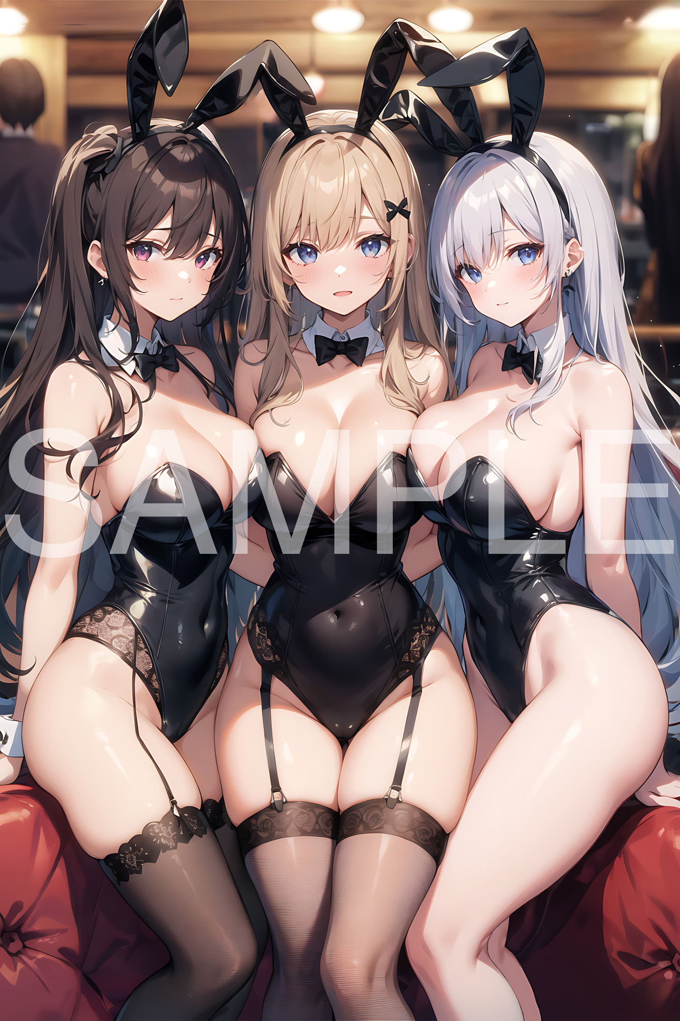 サンプル画像3:バニー×美少女(aiもちち) [d_335223]