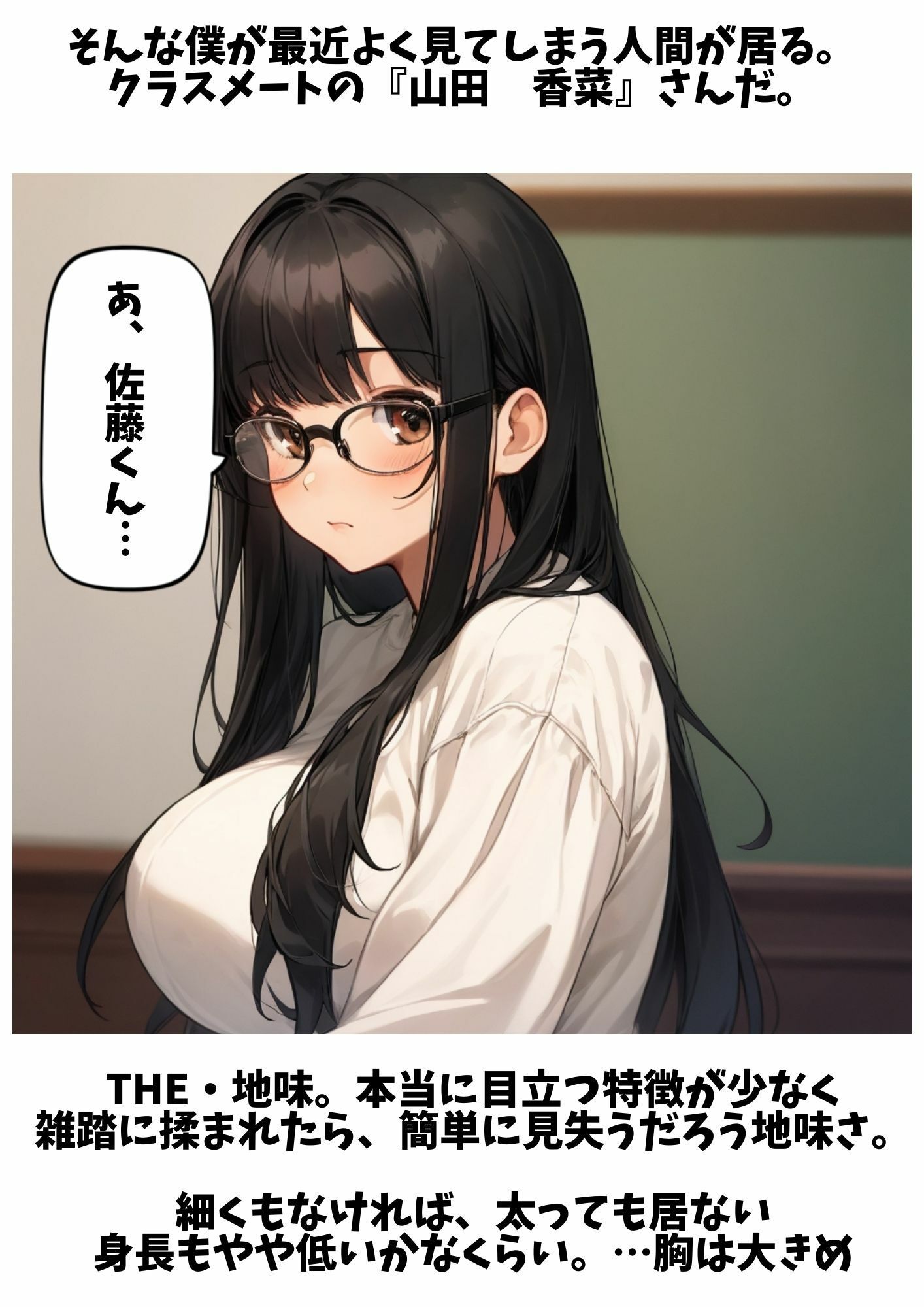 サンプル画像4:クラスの地味女さん、性欲が強くて都合がいい(waru) [d_336839]