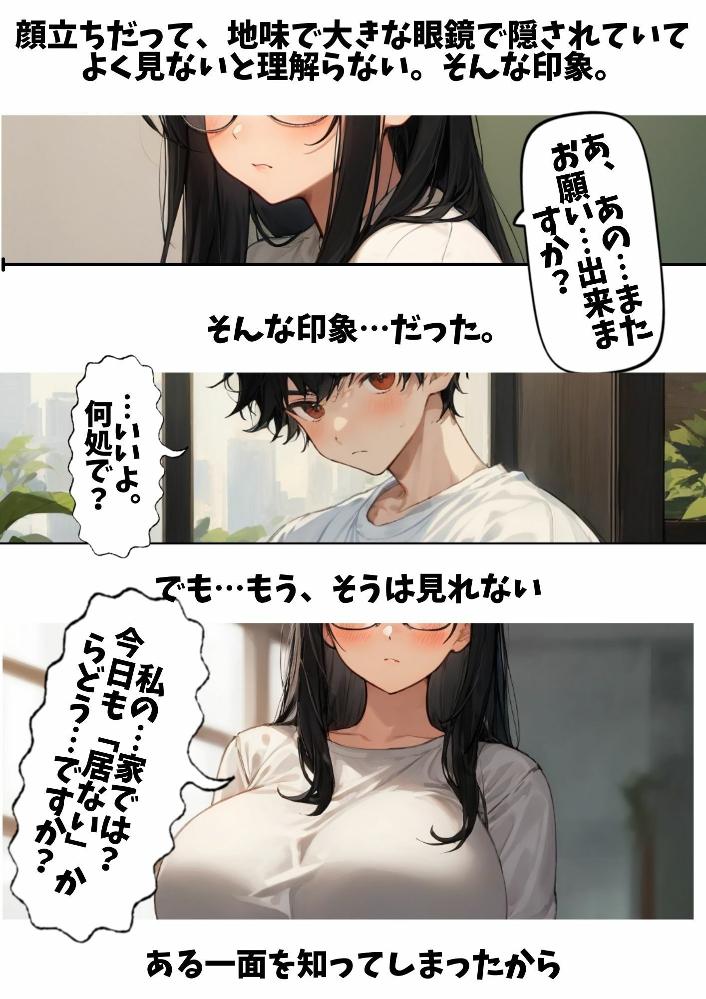 サンプル画像5:クラスの地味女さん、性欲が強くて都合がいい(waru) [d_336839]