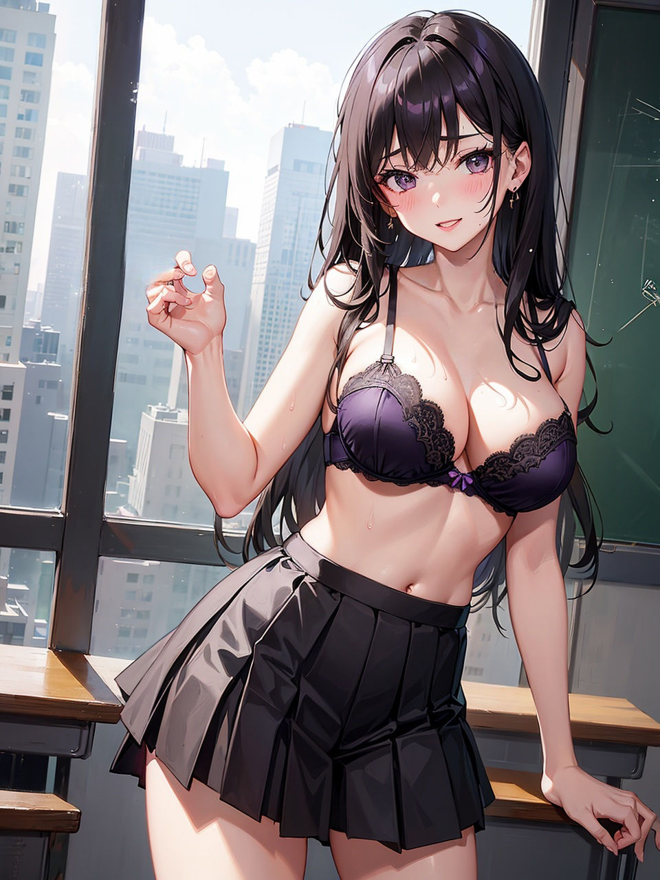 サンプル画像2:現役JKグラビアアイドルが、同級生男子相手に小遣い稼ぎをするCG集(妄想サチュレーション) [d_337217]