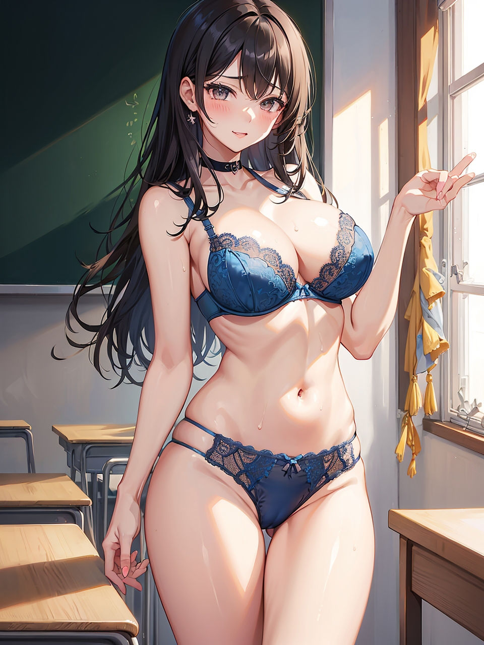 サンプル画像5:現役JKグラビアアイドルが、同級生男子相手に小遣い稼ぎをするCG集(妄想サチュレーション) [d_337217]