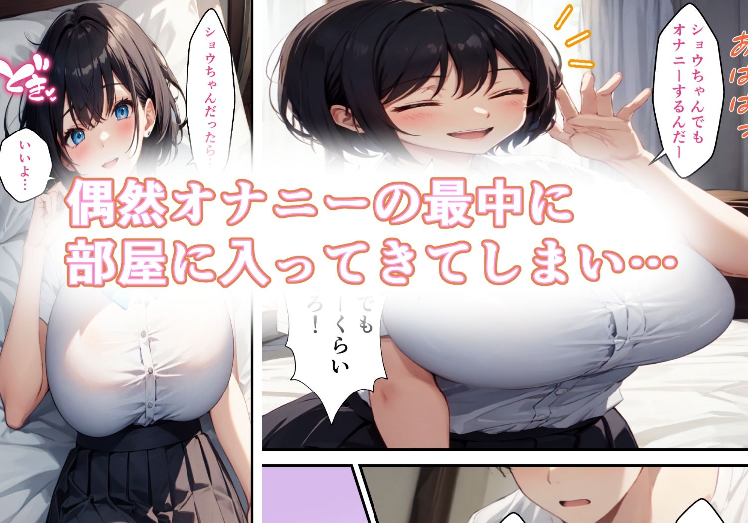 サンプル画像3:部屋に入り浸るデカ乳娘とHする話(るにサークル) [d_337501]
