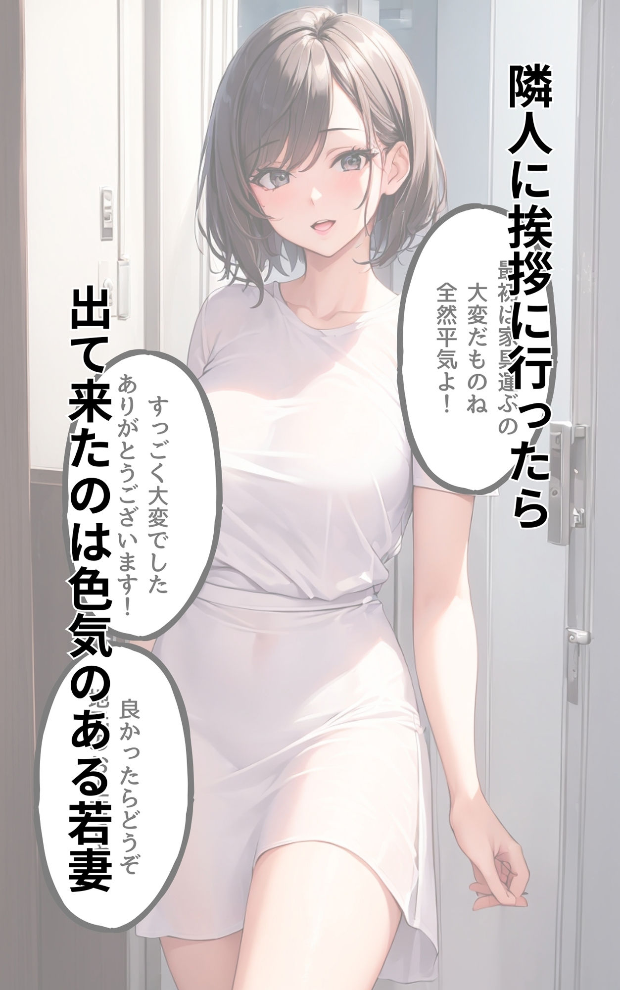 サンプル画像1:引っ越した先の隣人人妻が僕の家の家性婦になってくれた(ふぁんたじすま) [d_340746]