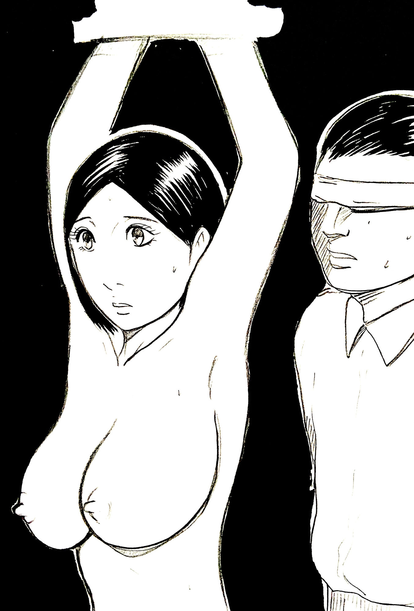 夫の上司との間に命を宿した人妻