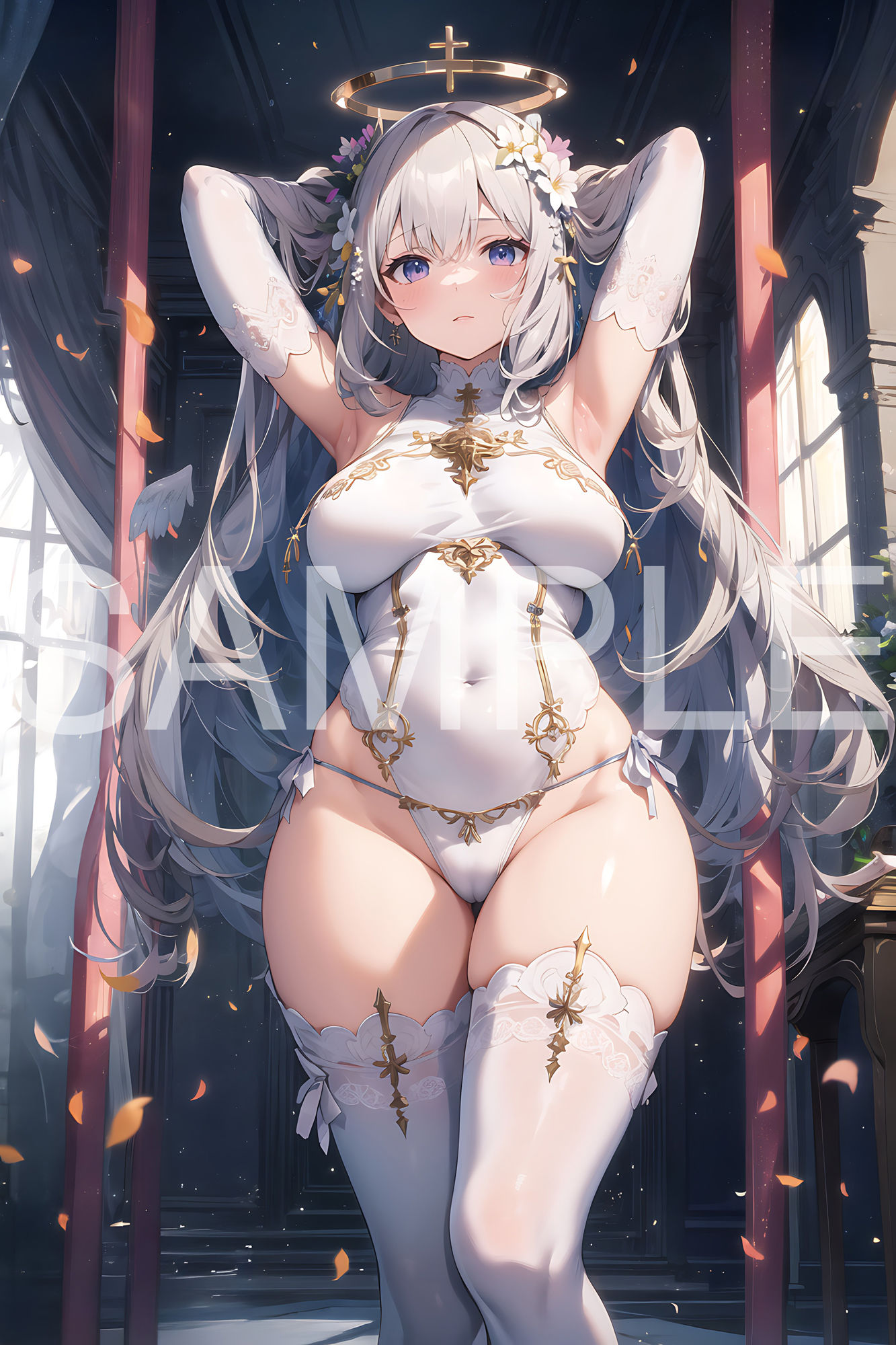 サンプル画像2:天使×美少女(aiもちち) [d_342623]