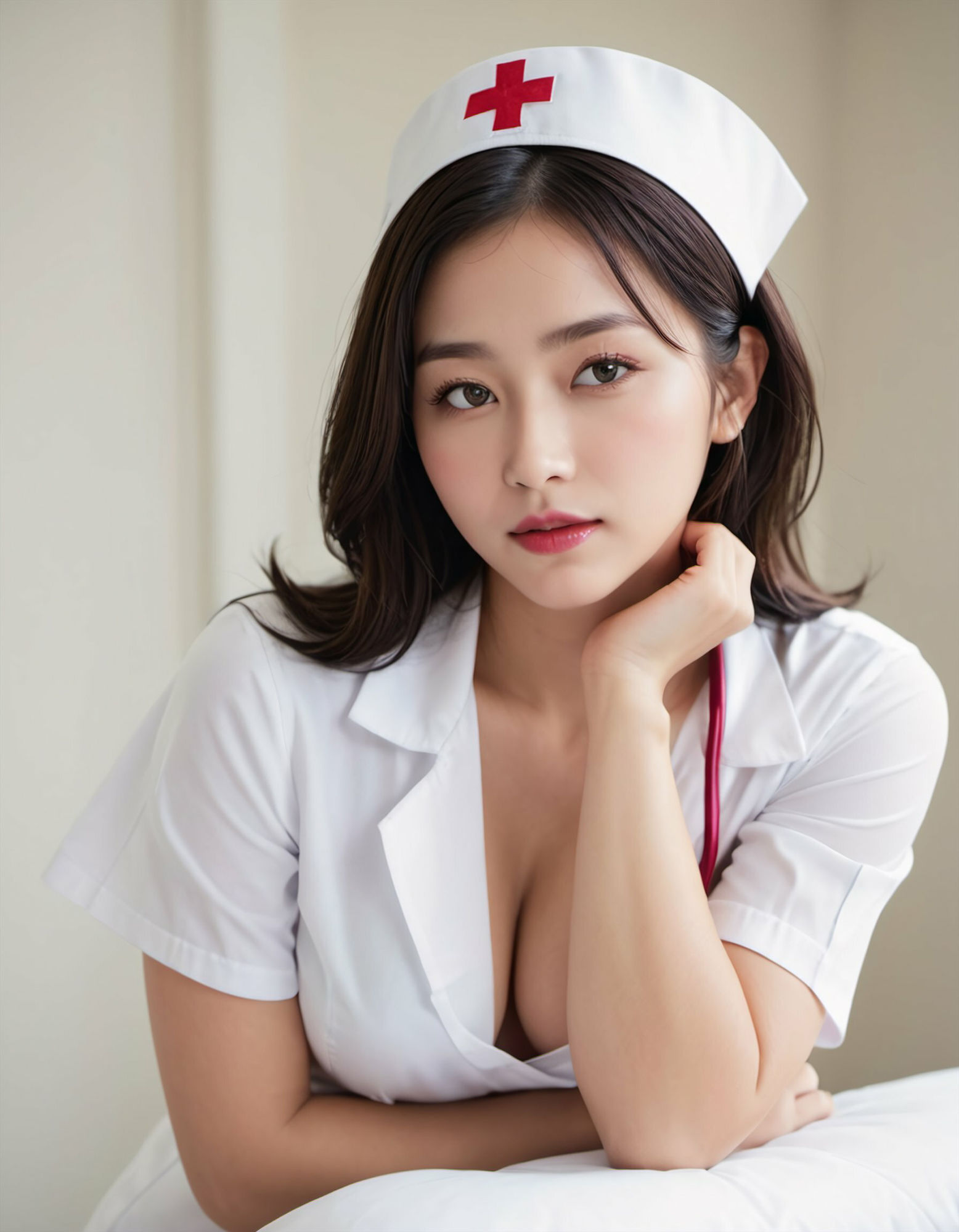 サンプル画像2:僕を誘惑するナースのお姉さん(A-Cute) [d_345827]