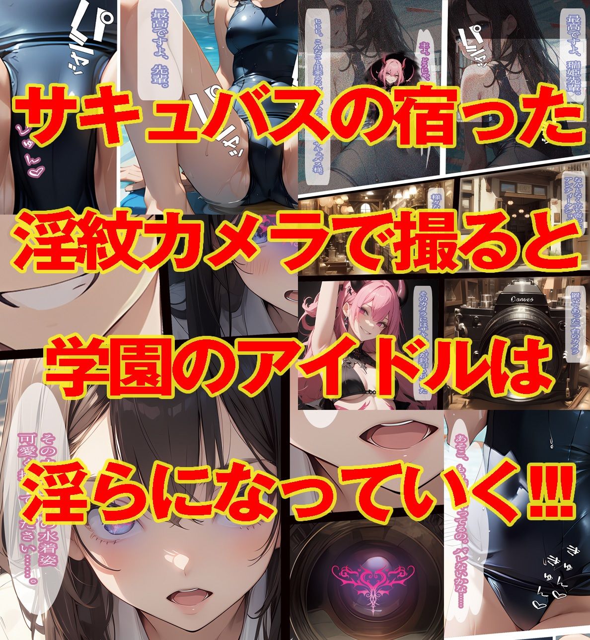 サンプル画像3:憧れの先輩とスク水でえっち(morning sugar) [d_346066]