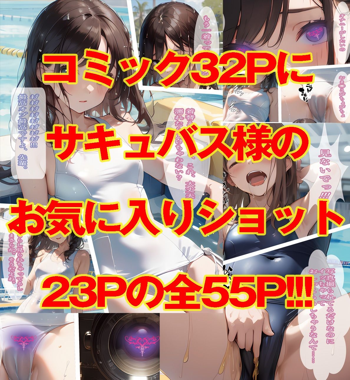 サンプル画像4:憧れの先輩とスク水でえっち(morning sugar) [d_346066]