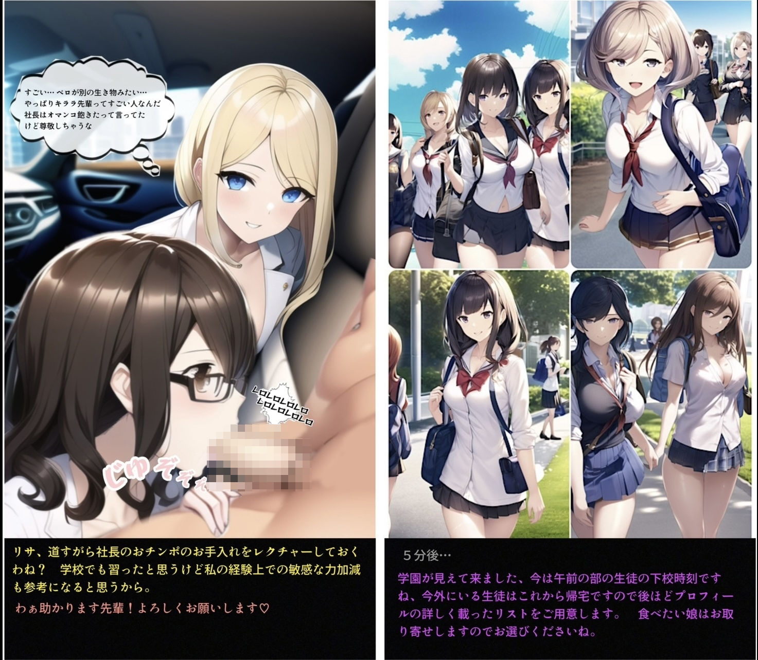 サンプル画像2:テンプレチート能力で世界を支配した男の後日談 学園編(ぴんぴん丸) [d_346356]