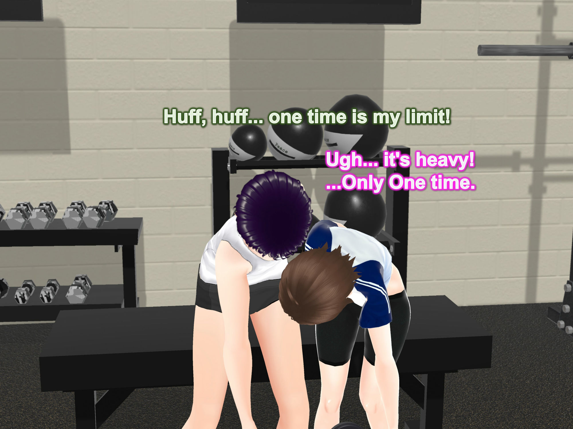 サンプル画像3:Outgrowing only girls， Overtake boys， Growth sound dumbbells Arc(女子成長クラブ) [d_346693]