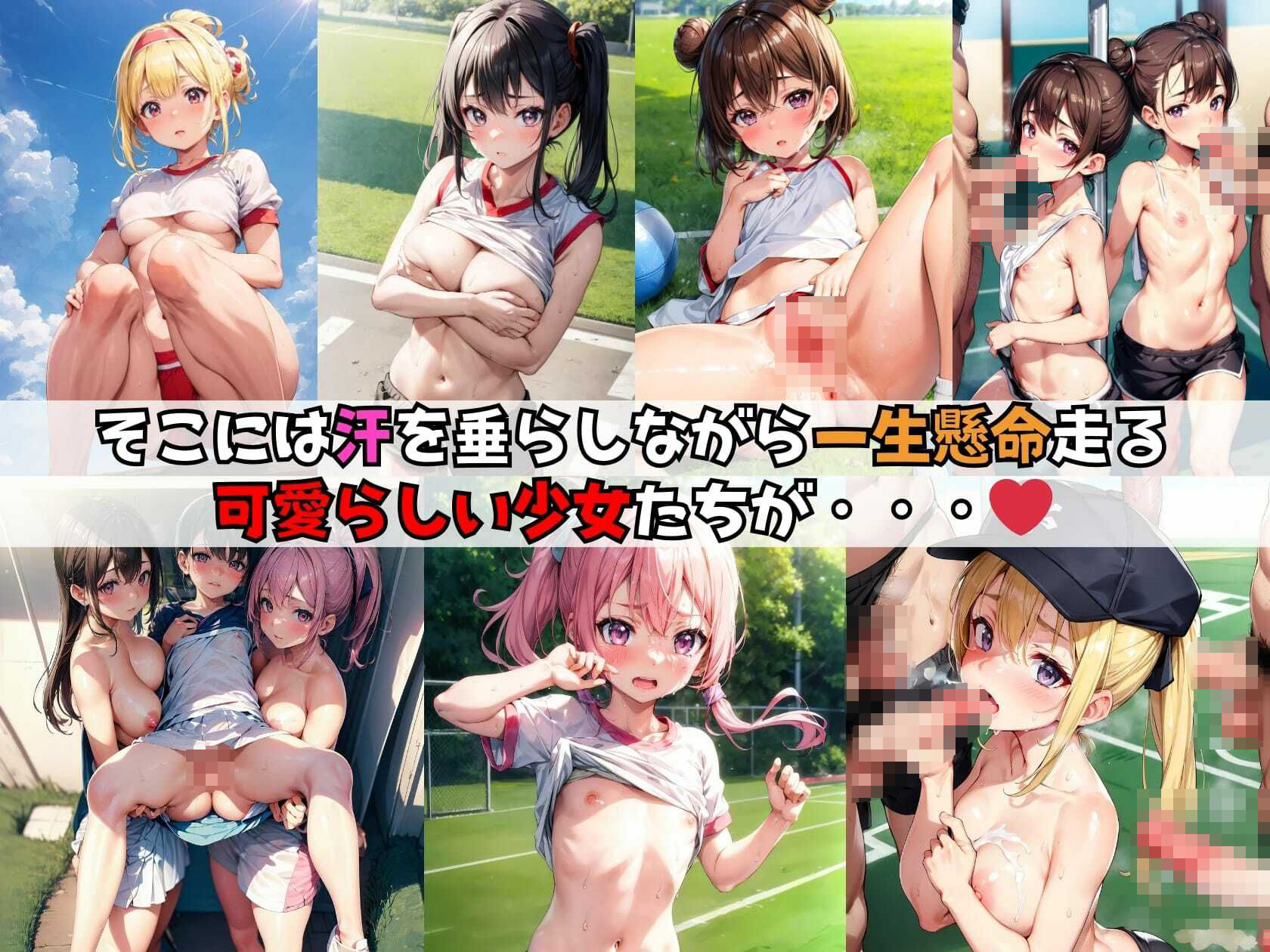 サンプル画像2:体操服で走る女の子がいたのでいたずらしちゃいました。（セリフ付き）(スクールパラダイス) [d_347516]