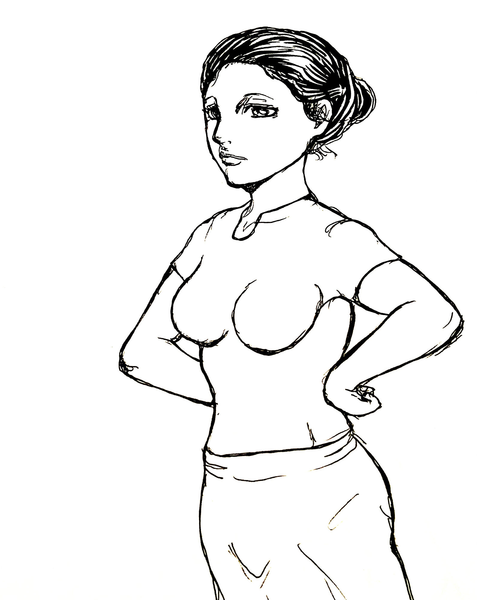 サンプル画像2:覚悟の女性(N-zumi-ha) [d_347690]