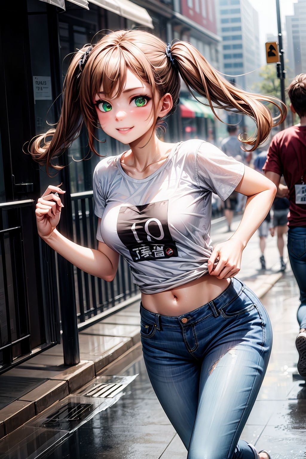 サンプル画像1:破廉恥 ジーンズ娘(ピクセル詩人) [d_348997]