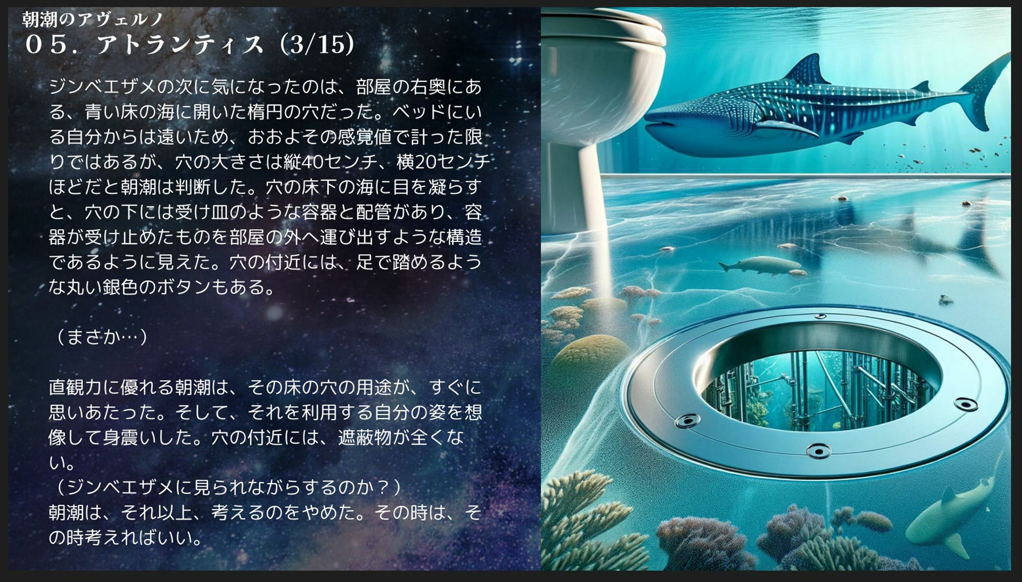 サンプル画像5:【昭和的官能小説】朝潮のアヴェルノ【異世界×艦〇れ】(宗教団体真メグデス) [d_349316]