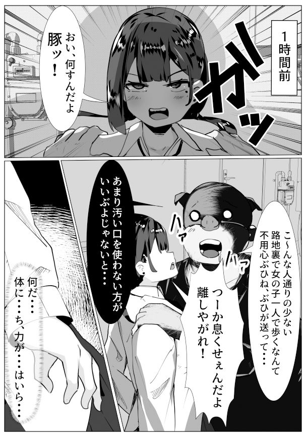 サンプル画像1:その汚いちん〇をいれんじゃねぇっ！〜体をのっとられた生意気そうな子が精神崩壊する話〜(マメック星) [d_352542]