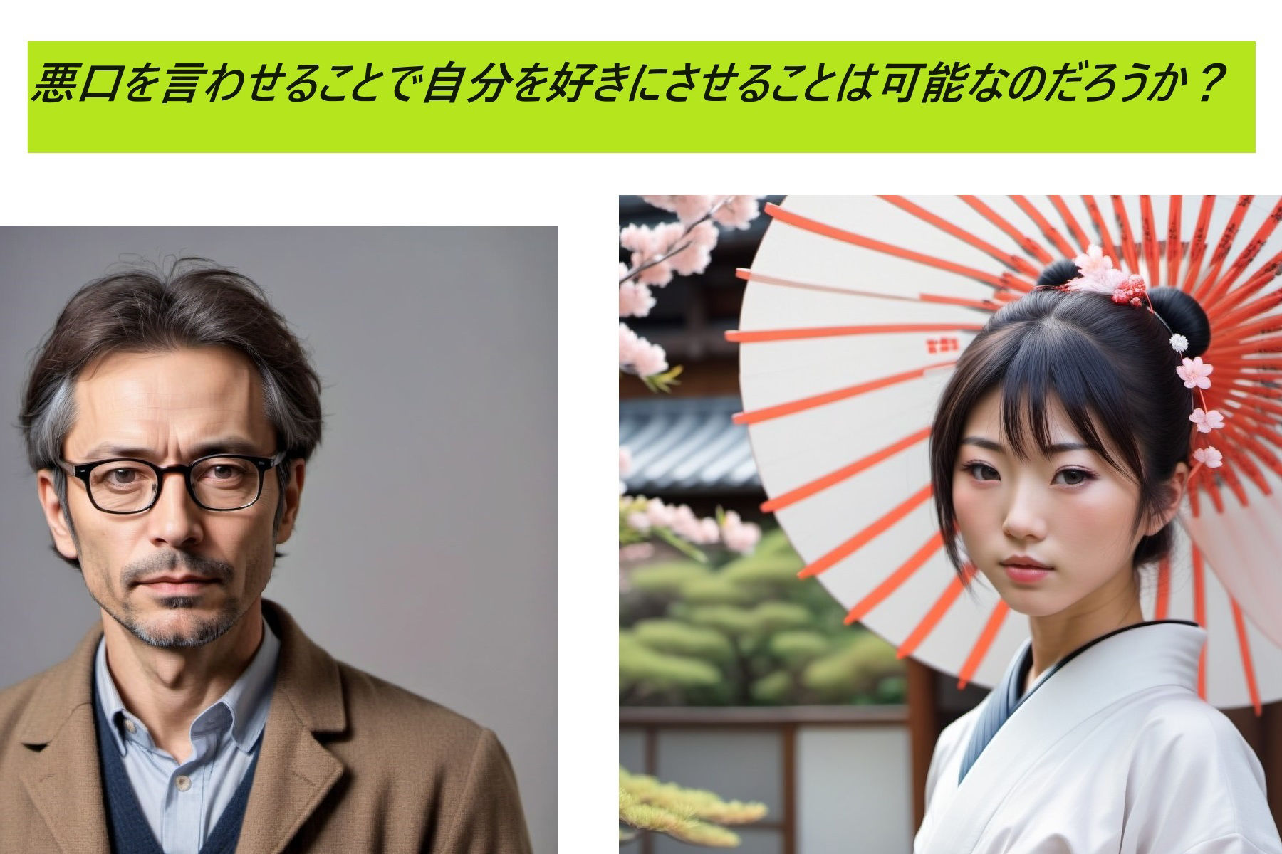 サンプル画像1:悪口を言わせることで自分を好きにさせることは可能なのだろうか？(サンダー・マテリアル) [d_354554]