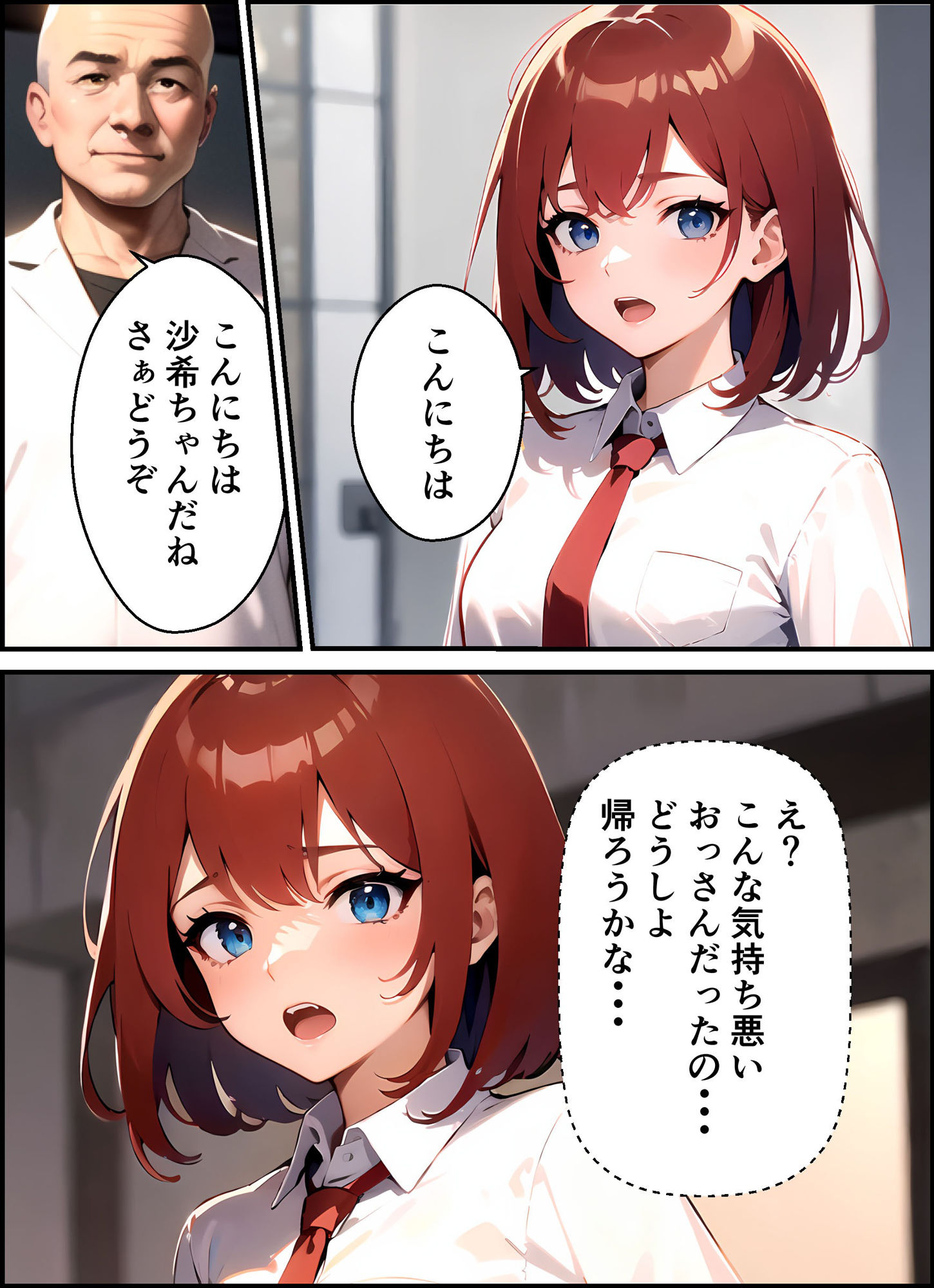 サンプル画像3:職業体験で気持ち悪いおじさんとセックスした2(陽聖館) [d_354993]