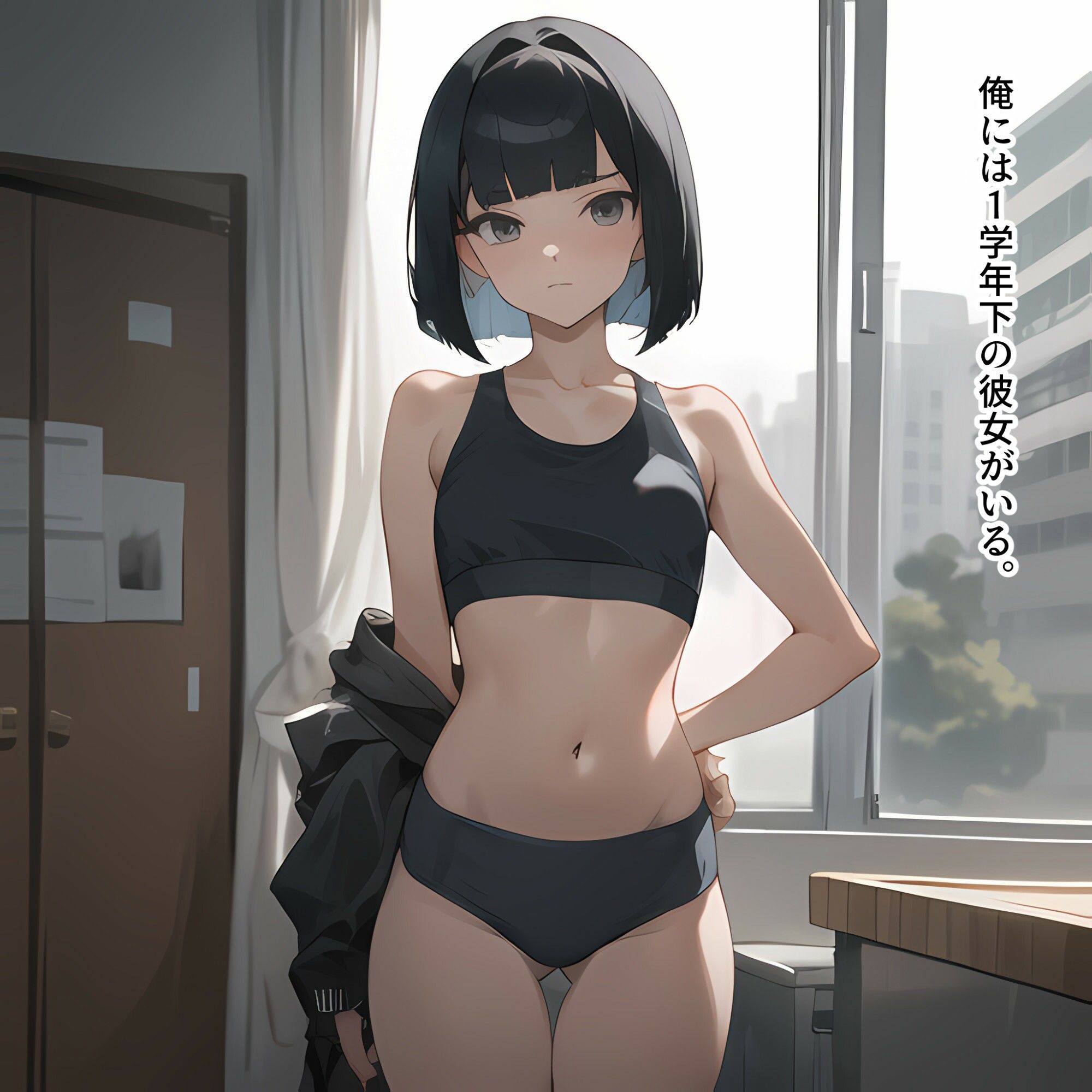 サンプル画像2:陸上部の彼女にマッサージする話(電脳戯画) [d_356380]