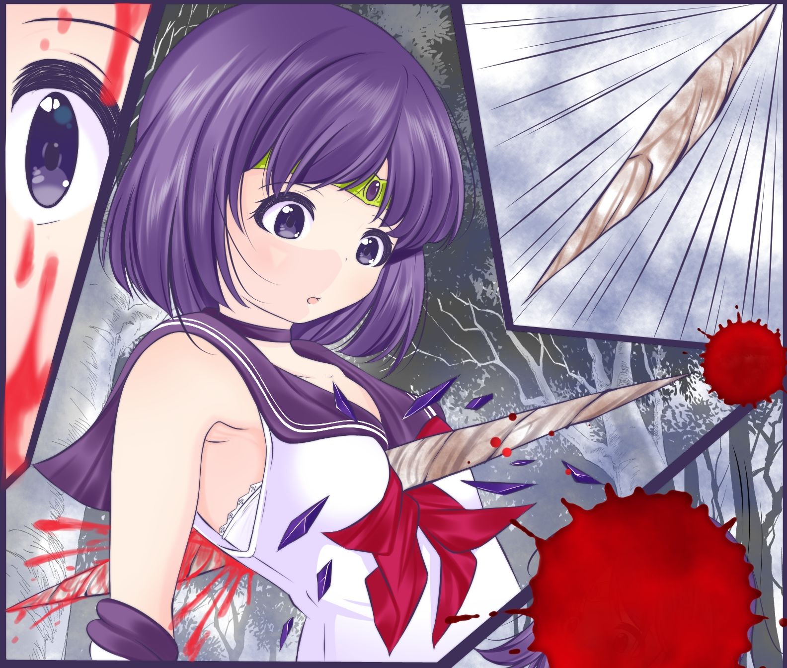 サンプル画像2:胸を貫かれ瀕死状態の身体を容赦なくレ●プされるセーラ●サターン(宵星ヒカリ) [d_356950]