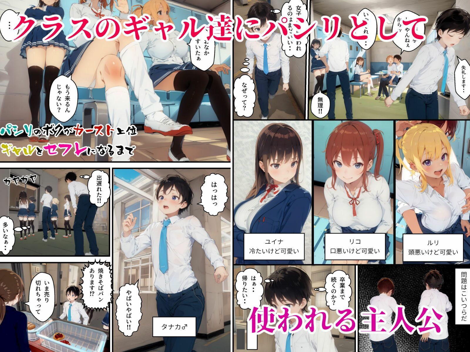 サンプル画像3:パシリの僕がカースト上位ギャルとセフレになるまで(行け！軟中柔道部) [d_357209]