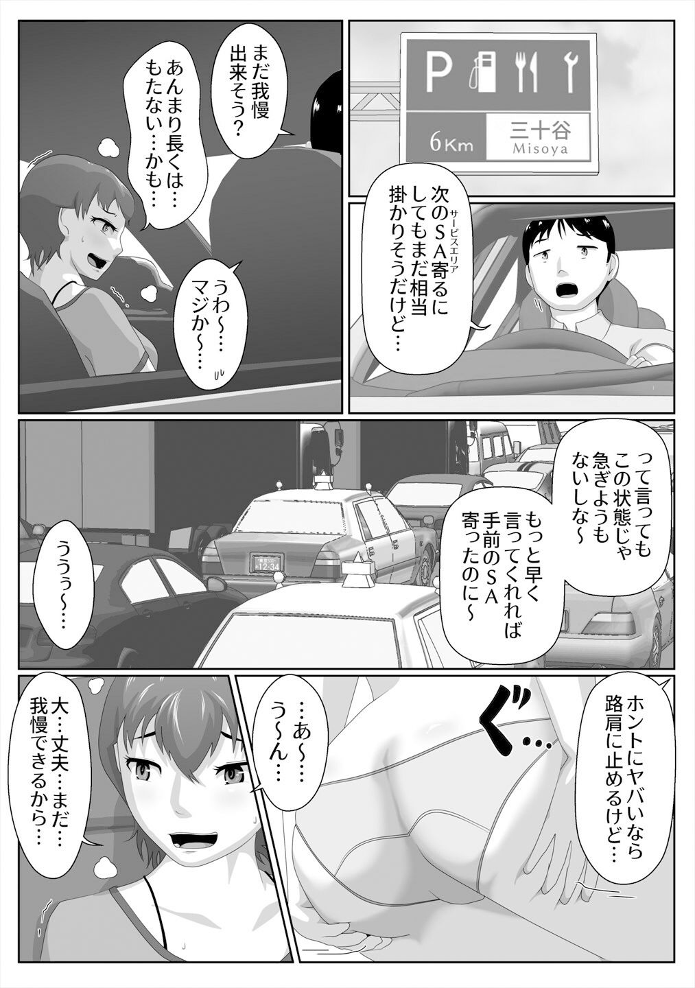 サンプル画像2:限界脱糞IN渋滞(酢味噌屋) [d_360475]