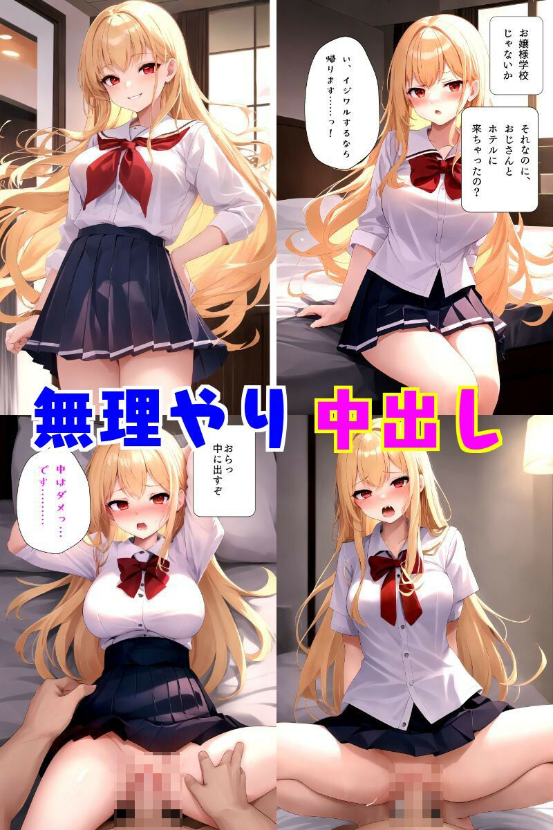 サンプル画像1:ウブなお嬢様と制服ハメ撮り(青藍屋) [d_361087]