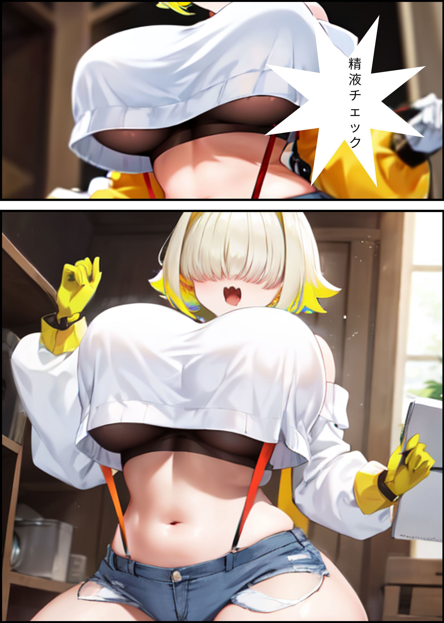 サンプル画像1:精液チェックですぞ(でんでん) [d_361141]