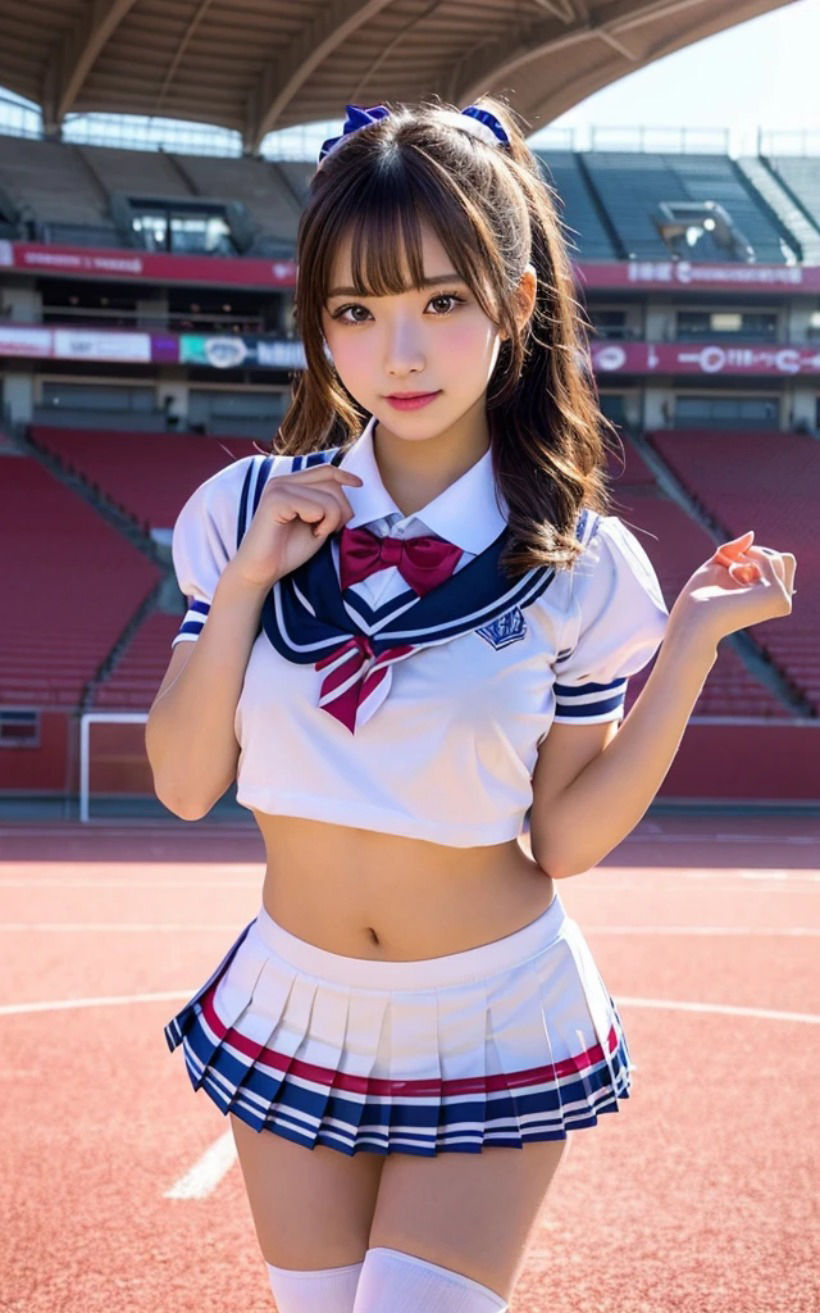 サンプル画像5:【えちかわ】チアカ？ールコレクション Vol.02:AIク？ラヒ？ア チアカ？ール写真集(桜ヶ丘女子学園) [d_361272]