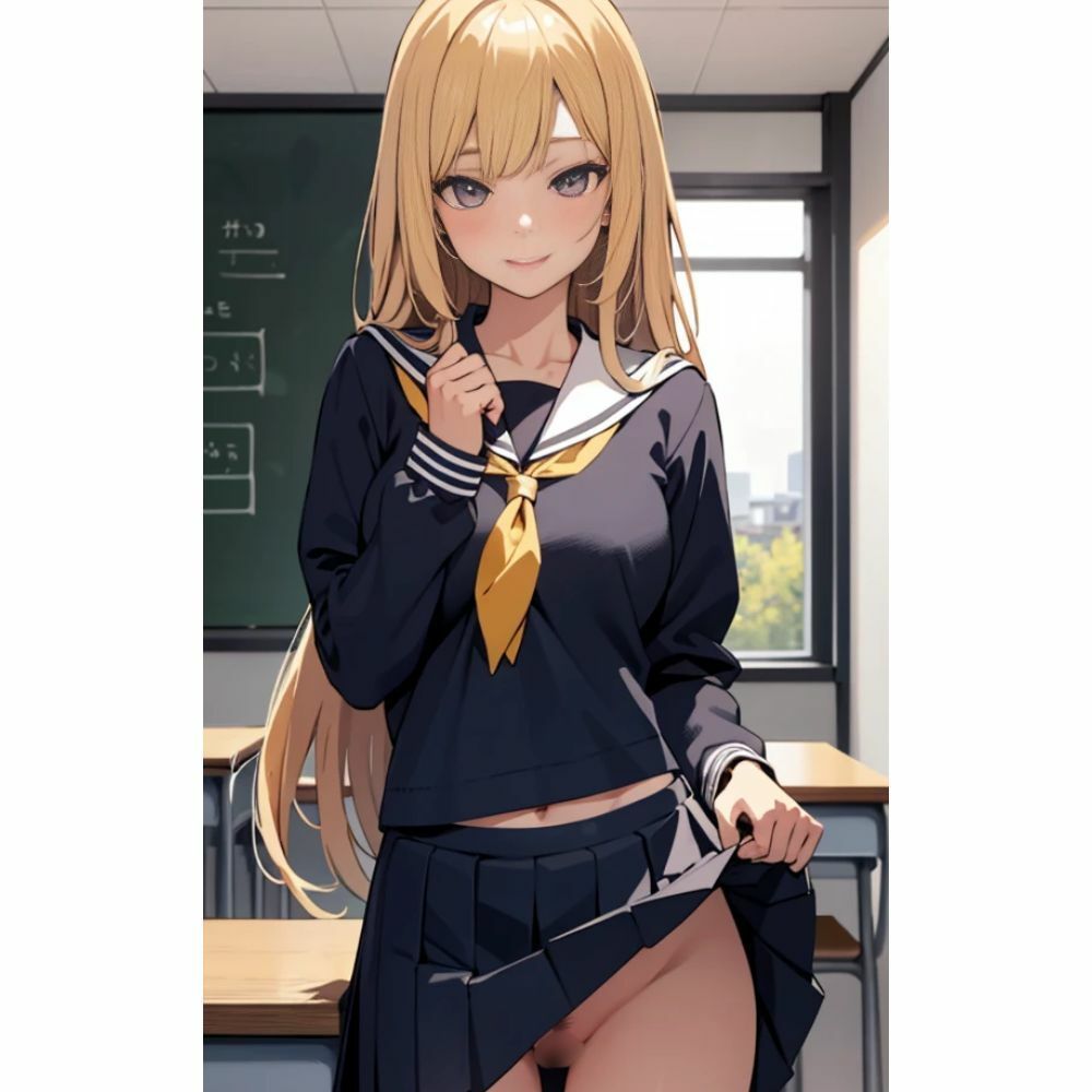 サンプル画像2:美少女のノーパンパンチラ(美少女) [d_362594]